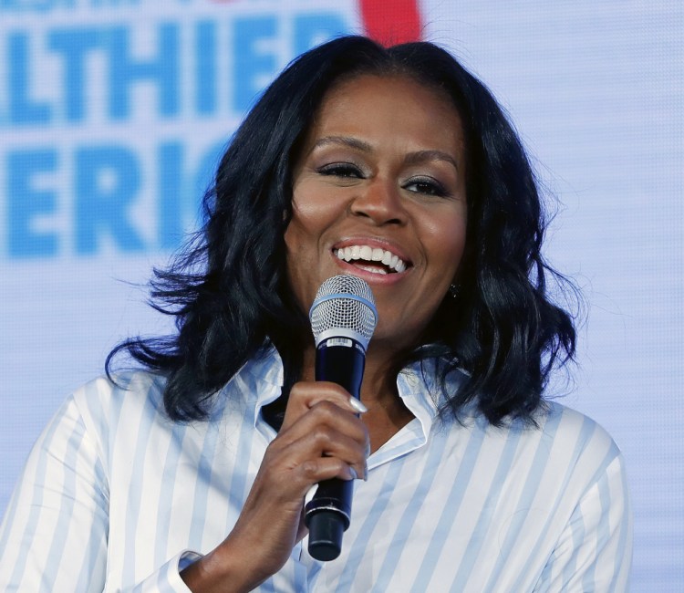 Former first lady Michelle Obama tweeted Sunday that her memoir coming out Nov. 13 is called "Becoming."