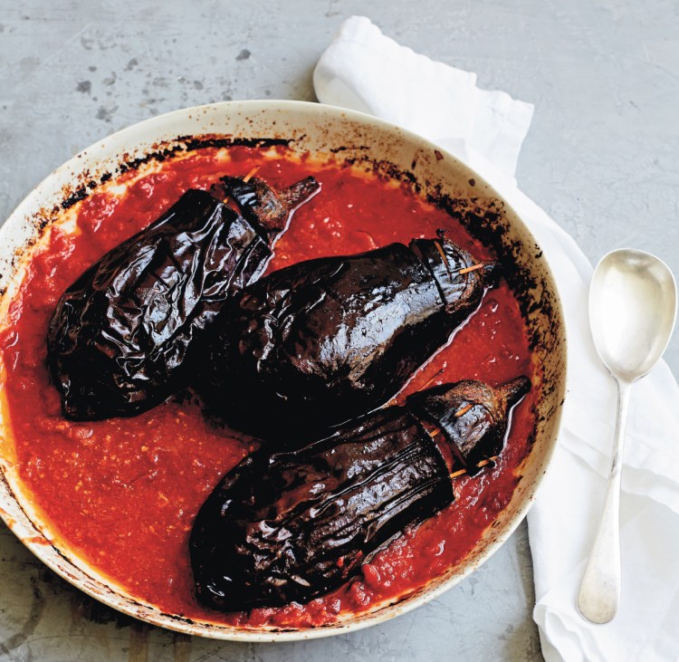 Our cookbook reviewer notes that preparing Stuffed Eggplant Dubrovnik-Style was one of the few times when a dish ended up looking just like the cookbook photo.