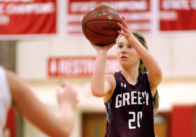 Though she’s only a junior, Greely guard Anna DeWolfe surpassed the 1,000-point mark early this season and could have an outside shot of getting to 2,000 points next year. 