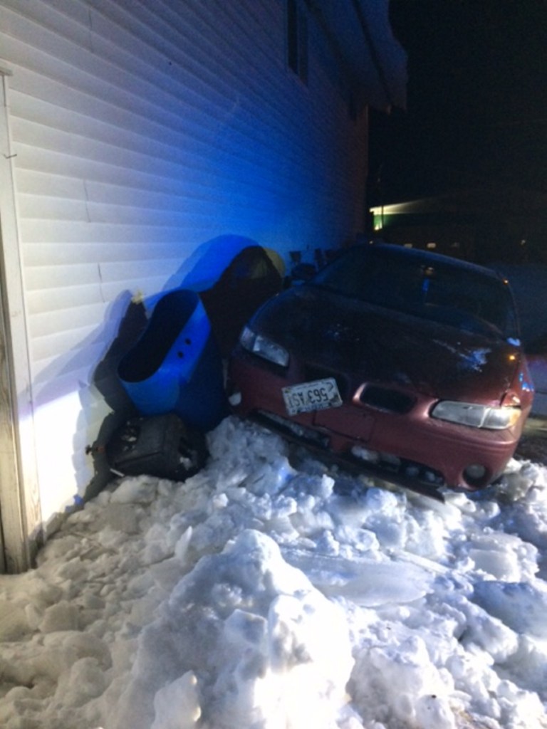A police chase that topped 100 mph through several Somerset County towns Thursday ended when the car blew a tire and crashed into a building.