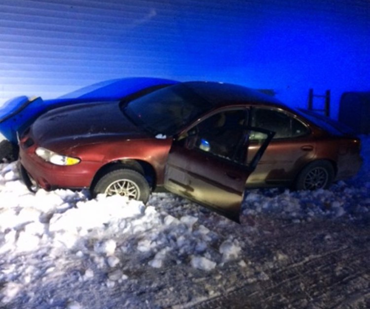 A police chase that topped 100 mph through several Somerset County towns Thursday ended when the car blew a tire and crashed into a building.