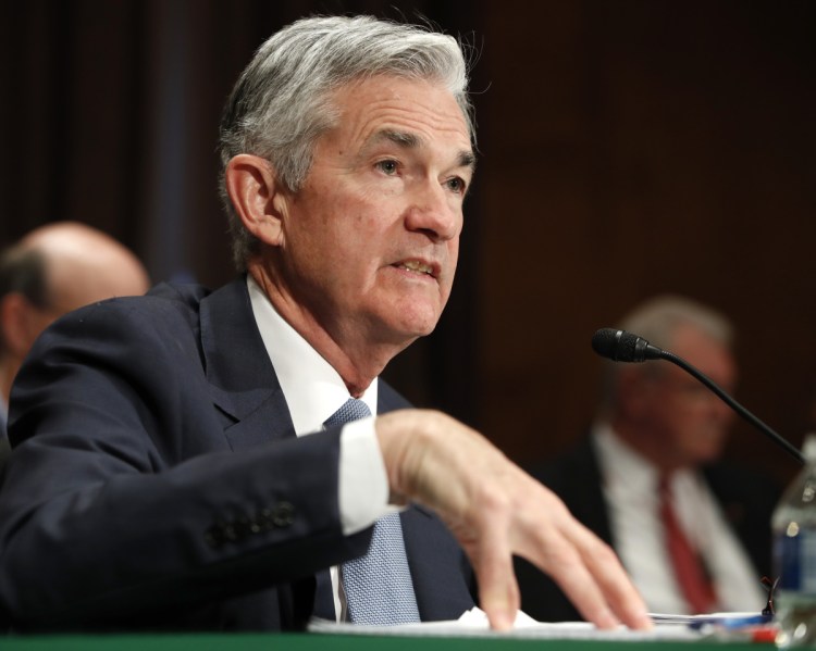 Federal Reserve Chairman Jerome Powell gives the semiannual monetary policy report to the Senate Banking Committee on Thursday.