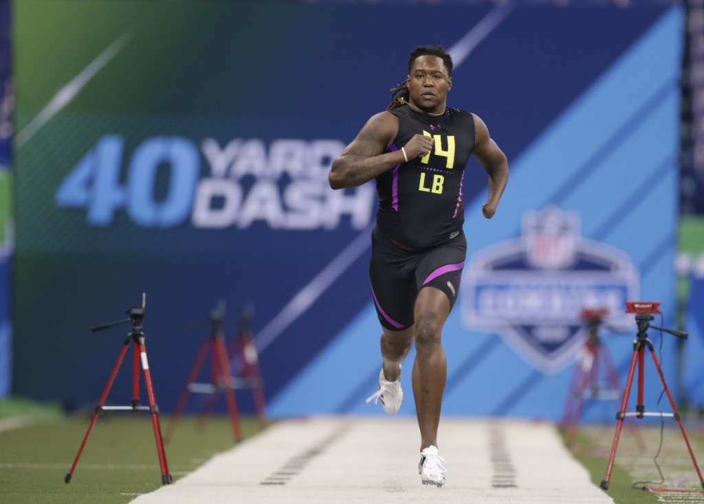Central Florida linebacker Shaquem Griffin was the best story at the NFL combine last weekend. He had his left hand amputated when he was 4 and is projected to be drafted in the middle rounds next month.