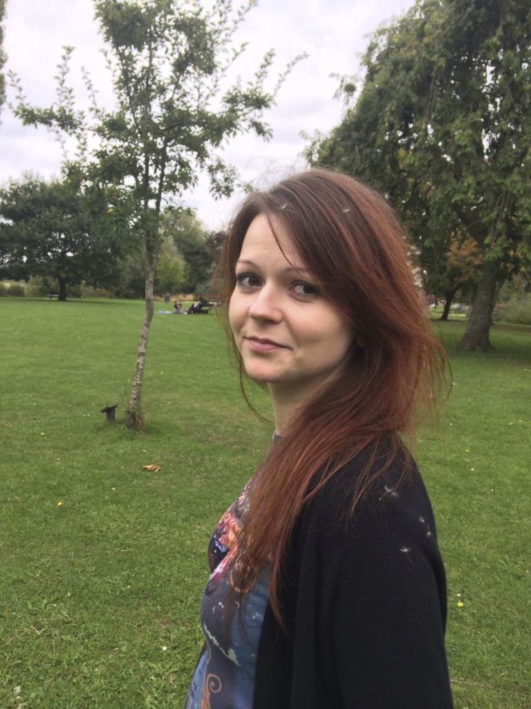 Yulia Skripal, daughter of former Russian spy Sergei Skripal, was found unconscious on a park bench with her father in Salisbury, England, on Sunday. British counterterrorism police said Tuesday that they are taking over the investigation.
