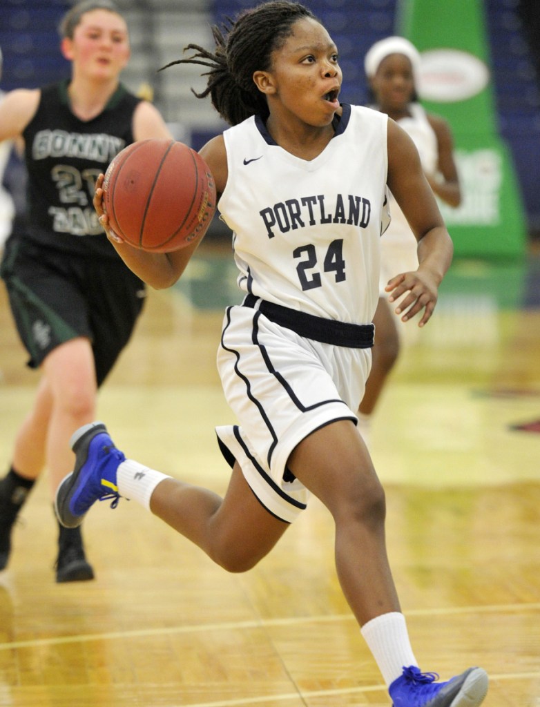 Gemima Motema's absence in the playoffs due to injury hurt Portland's chances of winning the Class AA North title, but she'll be back next season.