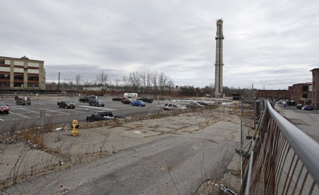 The former Maine Energy trash incinerator site in Biddeford, which the city bought in 2012 for $6.65 million, will host the city's only parking garage.