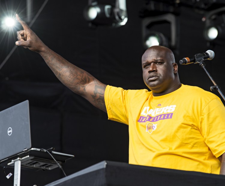 Shaquille O'Neal, performing as DJ Diesel, appears at KAABOO 2017 in San Diego, Calif.