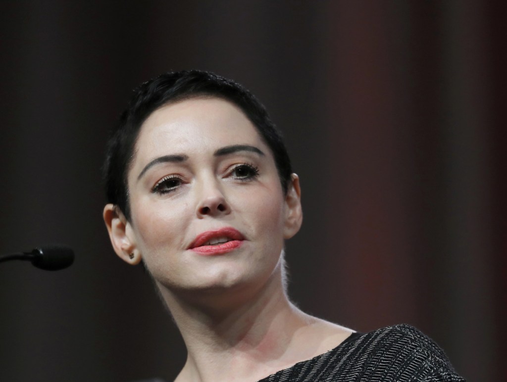A judge heard arguments Monday on a request from Rose McGowan to dismiss a drug charge.