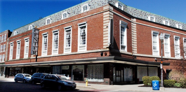 The Center in downtown Waterville, shown as it looked in April 2016, before it became an arts hub that includes a gallery and studios, is the focus of a plan advanced by Colby College and Waterville Creates! to transform it into an arts and film center. The project received a $2 million donation from trustee emeritus and art collector Paul J. Schupf.