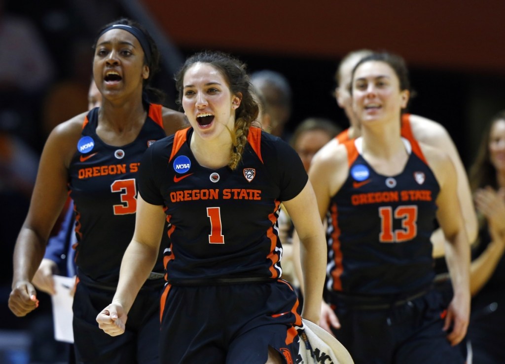 Oregon State had plenty to smile about Sunday, scoring a 66-59 victory against Tennessee, which failed to make the Sweet 16 in back-to-back seasons for the first time and lost at home in the NCAA tournament for the first time.