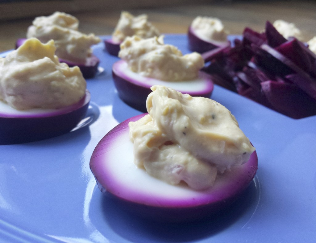 Recipe: Red Beet Pickled Deviled Eggs