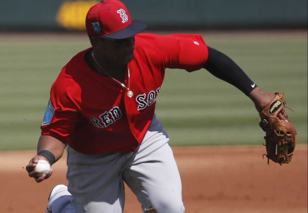 Boston's infield defense, including third baseman Rafael Devers, is not exactly stellar.