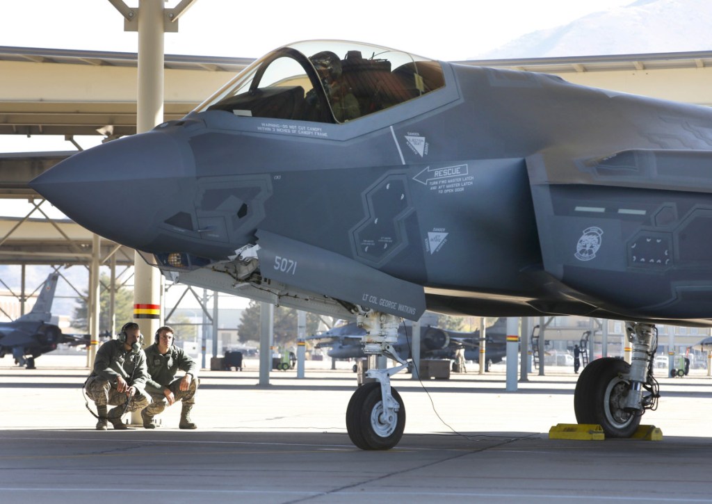 A Lockheed Martin F-35A at Hill Air Force Base, Utah. If the Air Force can't trim operation and support costs by 38 percent, it may have to cut its F-35 order by a third.