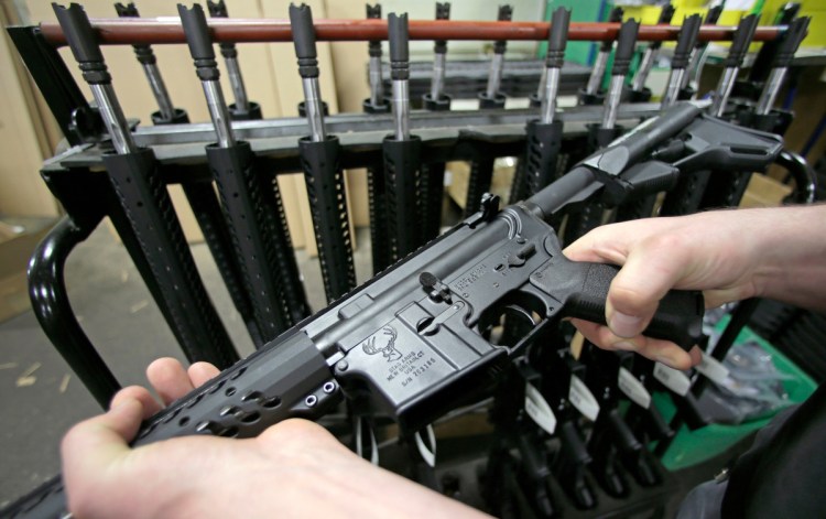 A ruling released Friday by a federal judge in Boston dismissed a lawsuit challenging Massachusetts' ban on assault weapons, such as this AR-15, and large-capacity magazines, stating that assault weapons are beyond the scope of the Second Amendment right to "bear arms."