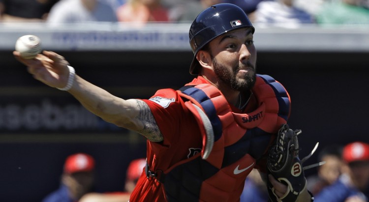 Blake Swihart of the Boston Red Sox can catch. He also can play left field. And third base. And first base. But getting him into games after a strong spring training will prove a challenge for Manager Alex Cora, who has regulars and backups in all those positions.
