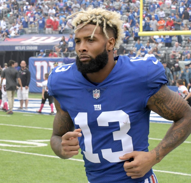 It has been a strange offseason for wide receiver Odell Beckham Jr., but he reported to organized team activities Monday, the first under new Giants coach Pat Shurmur.