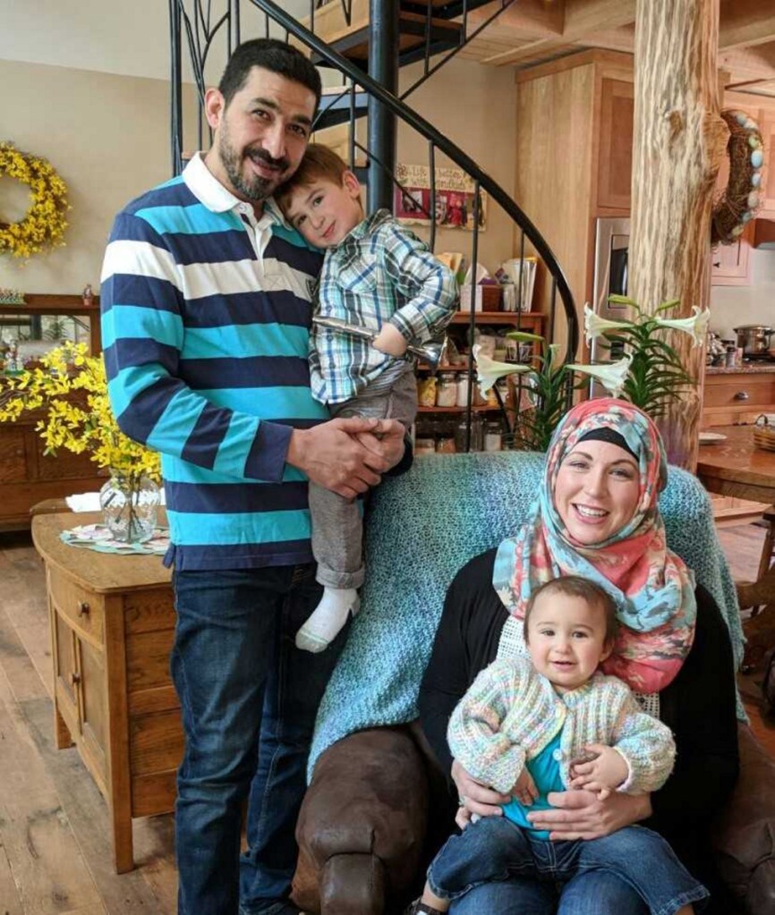Hussam Alrawi and his wife, Kathryn Piper, are worried about the safety of their family, which includes their son, Mohammad-Noor, 3, and daughter, AlThurayya, 15 months.