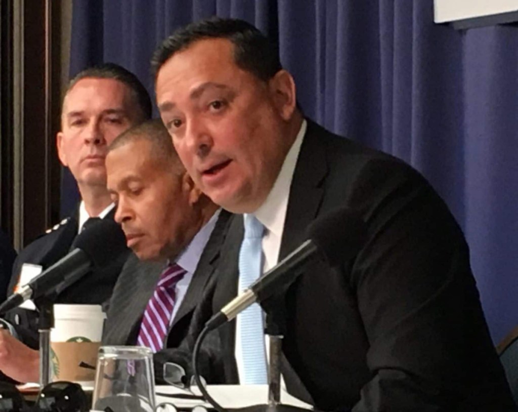 Houston Police Chief Art Acevedo speaks at a meeting of police chiefs and prosecutors in Washington in October. Washington Post photo/Tom Jackman