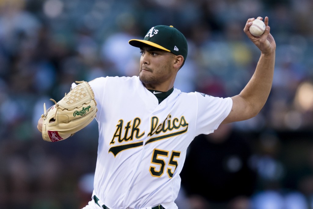 Athletics pitcher Sean Manaea ended Boston's eight-game winning streak Saturday night by throwing the first no-hitter against the Red Sox since 1993.