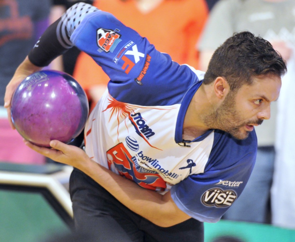 Jason Belmonte of Australia impresses the crowd by using his two-handed style. "We players love coming up here. We feed off that energy," he said.