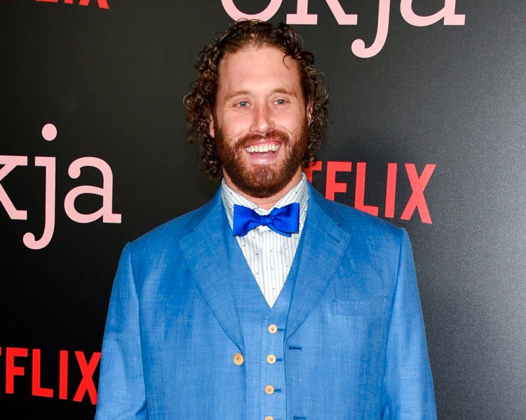 T.J. Miller attends the premiere of Netflix's "Okja" in New York in 2017. Authorities searched a  train he was on after he allegedly called 911 and reported a false bomb threat.