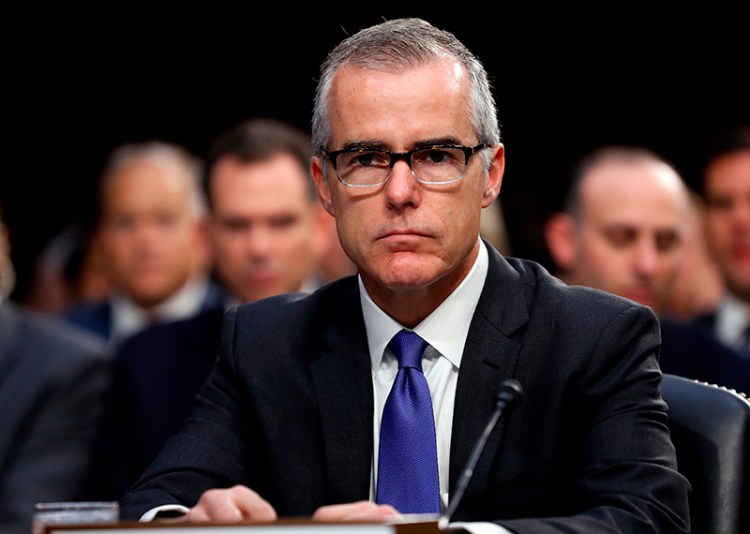 Acting FBI Director Andrew McCabe appeared before a Senate Intelligence Committee hearing about the Foreign Intelligence Surveillance Act in June 2017.