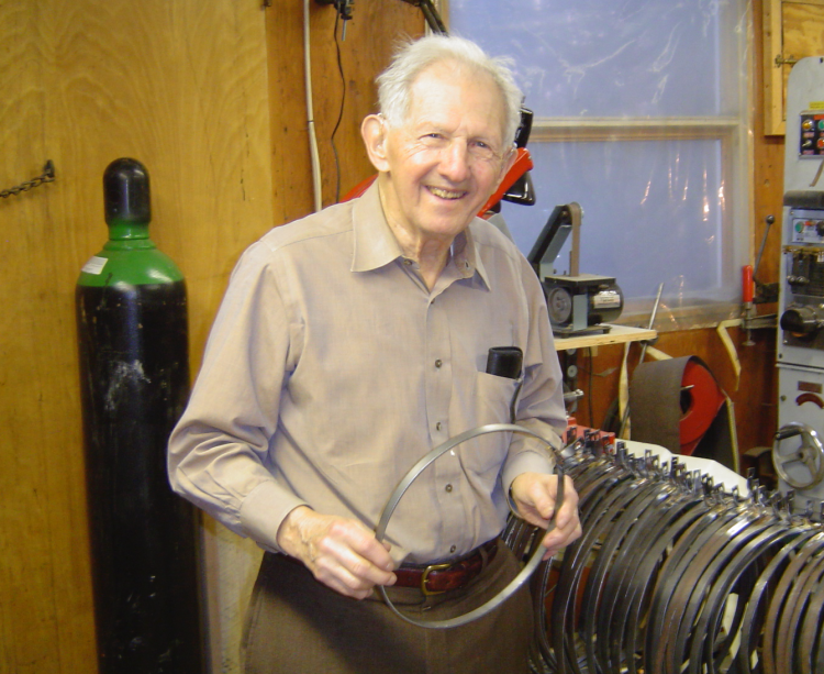 Irving Isaacson was also a talented metalworker and blacksmith for nearly all his adult life. He stopped blacksmithing at age 95 when hammering hot metal, brass and copper became too hazardous.