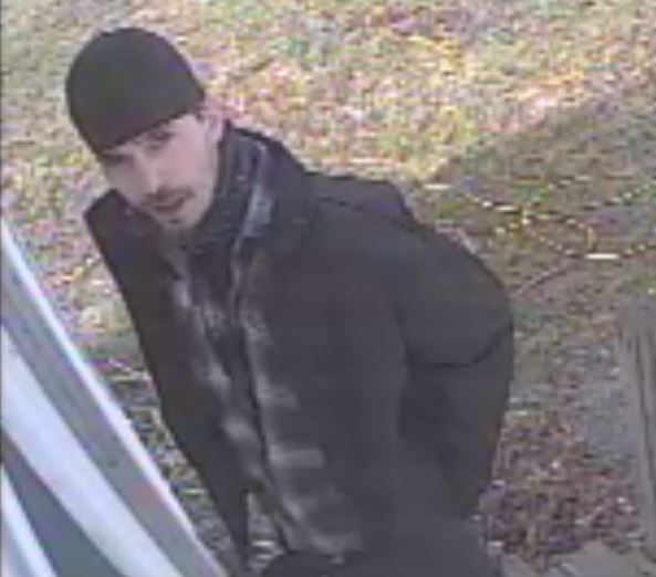 A suspect in Wednesday's home invasion on Park Lane in Greene is captured in a surveillance photo. 