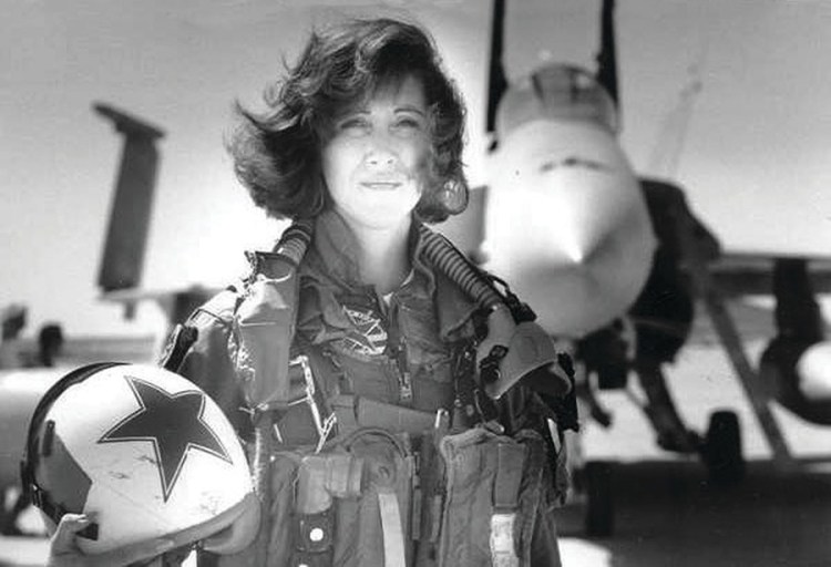 Pilot Tammie Jo Shults is photographed in the early 1990s.