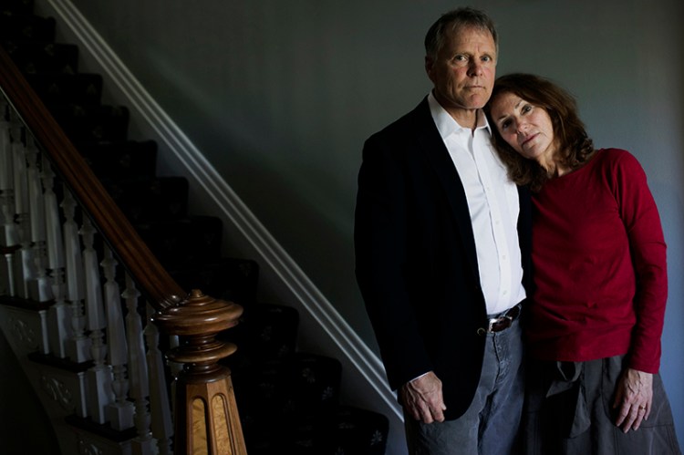 Fred and Cindy Warmbier at their home in Ohio on Wednesday. 