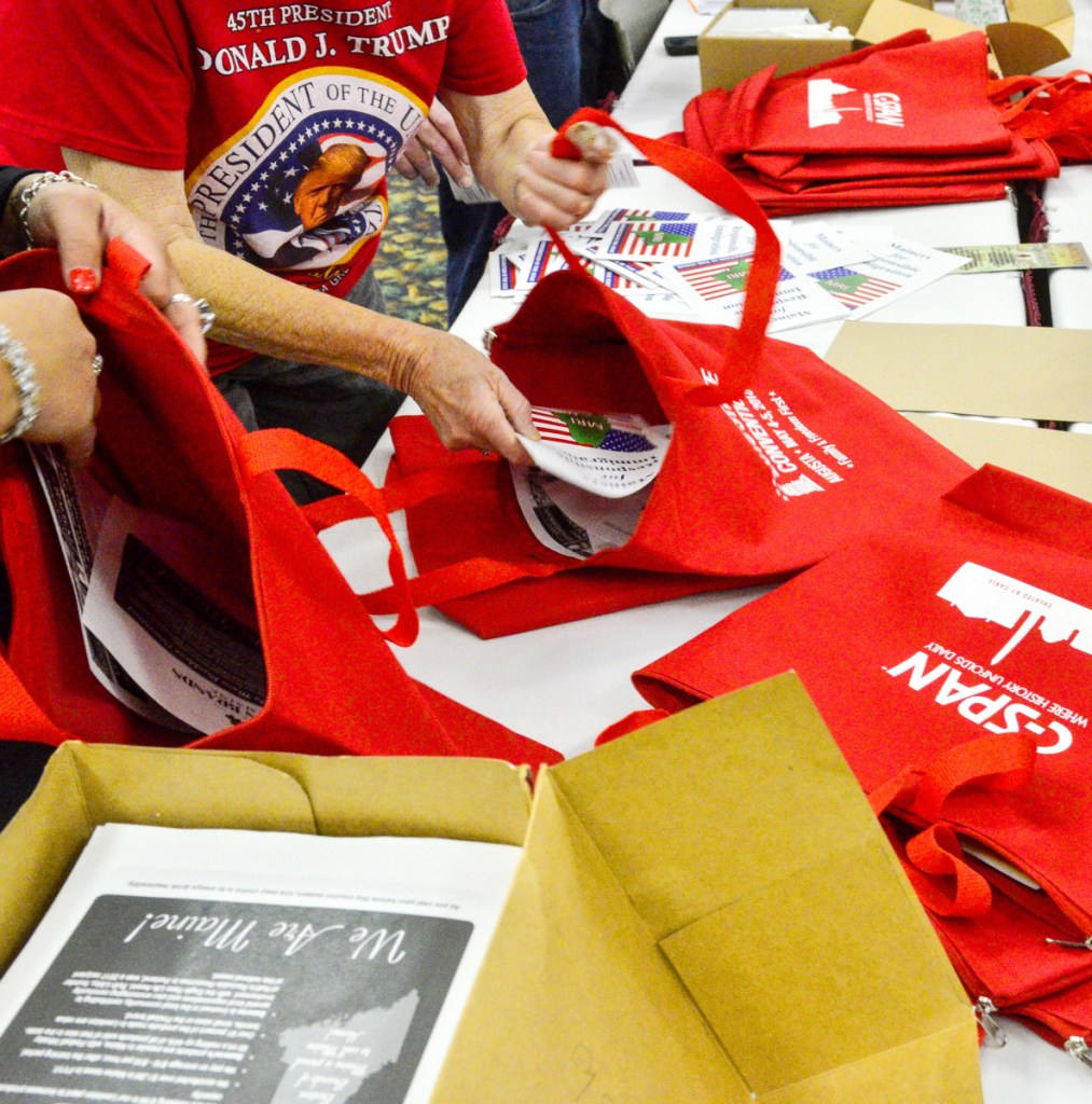 Goody bags will be given out to roughly 1,600 Republicans expected to attend the convention starting Friday.