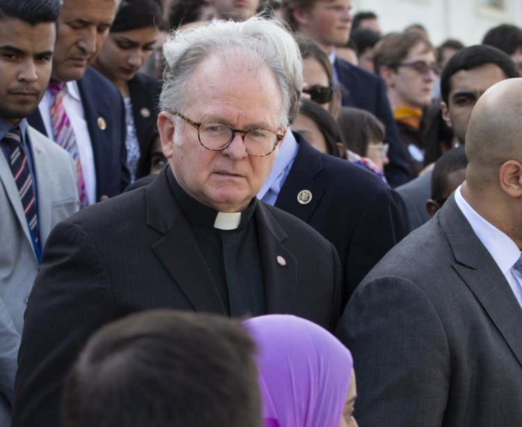 The Rev. Patrick Conroy got his job back as chaplain of the House of Representatives after sending a scalding letter to House Speaker Paul Ryan about his forced resignation.
