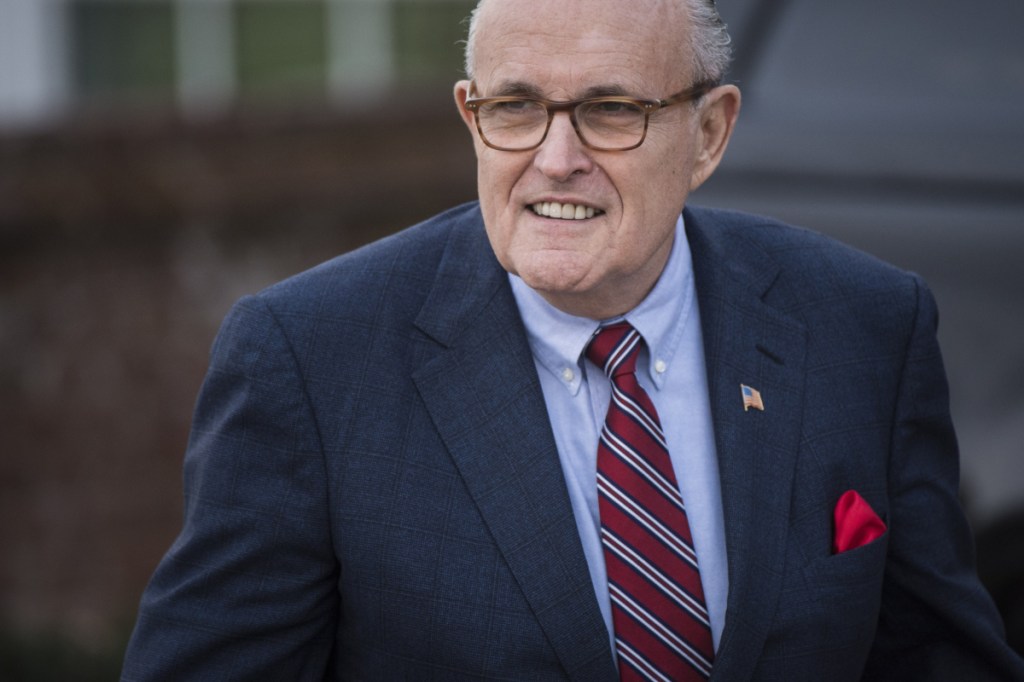 Rudy Giuliani, shown in 2016, caused a stir this week with statements about President Trump making payments to a porn star.