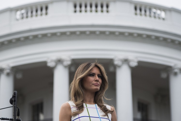 According to several White House staff members, first lady Melania Trump has erected a de facto wall between the East Wing, where she is renovating her office and enjoying growing popularity, and the West Wing, where her husband works. Jabin Botsford/The Washington Post