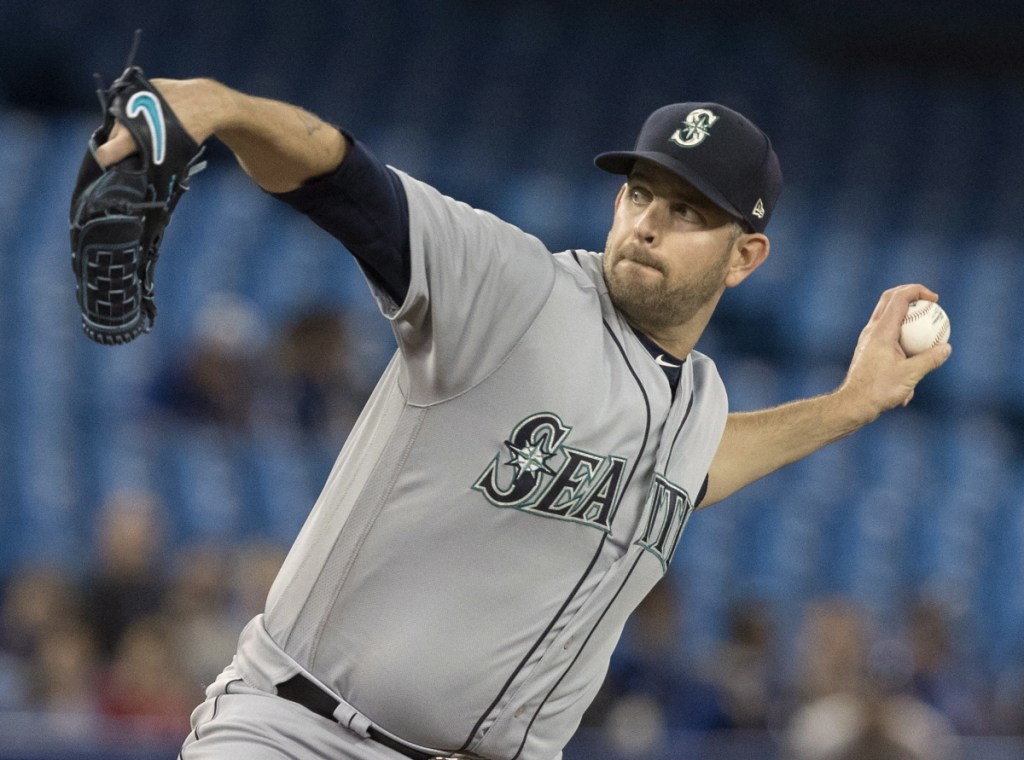Seattle starting pitcher James Paxton threw a no-hitter against Toronto on Tuesday night.
