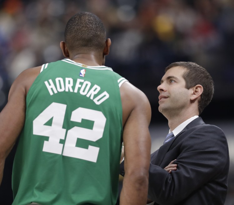 Coach Brad Stevens has led Al Horford and the Boston Celtics to the Eastern Conference finals for the second straight season, despite injuries to his two biggest stars.