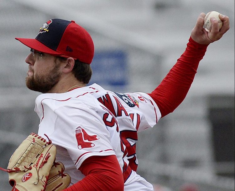 Mike Shawaryn of the Portland Sea Dogs has the second-best ERA among starters in the Red Sox minor leagues with a 2.88, trailing only Jalen Beeks of Pawtucket (1.72.)