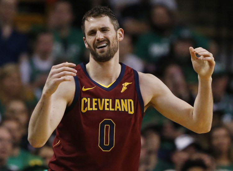 Cleveland's Kevin Love scored 22 points in a 107-94 loss in Game 2 to the Celtics. Love and LeBron James combined for 64 of the Cavs' 94 points.