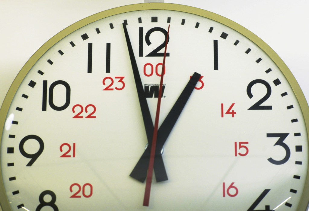 Electric clocks keep time based on the usually stable pulses of the electric current that powers them.