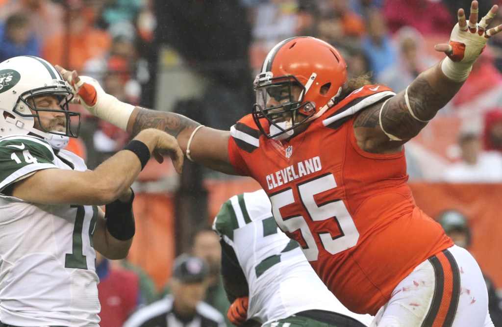 Danny Shelton made his mark in Cleveland – and also on the helmet of Jets QB Ryan Fitzpatrick in 2016 – and now is a member of the Patriots. His world has changed but he's a fan of Vince Wilfork and willing to work. That's a good start.