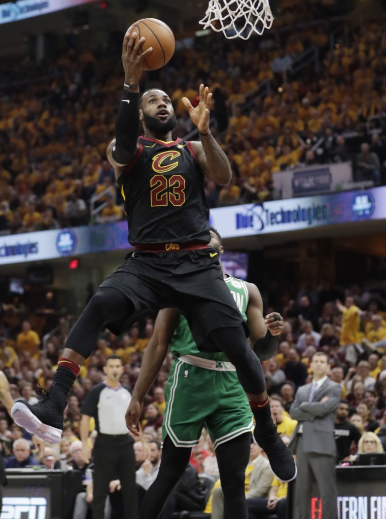 LeBron James scored a game-high 27 points in the Cavs' Game 3 win over the Celtics on Saturday, and also helped his teammates with 12 assists and five rebounds. But they helped him, too.