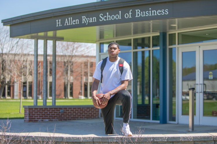 Carlos Gonzalez is looking forward to his bright future as he is set to graduate with a business management degree from Thomas College on Saturday.