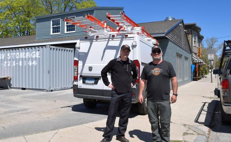 Adam Powers and Jeremy Rush hope to open Elsmere BBQ and Wood Grill later this monthat 476 Stevens Ave. in Portland's Deering Center neighborhood. They said a walkable neighborhood location was a big priority for expansion of their South Portland business.