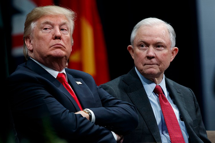 President Trump and Attorney General Jeff Sessions in December 2017. A White House official said the president talked eagerly about ousting his attorney general as soon as the Tuesday's midterm elections were done.
