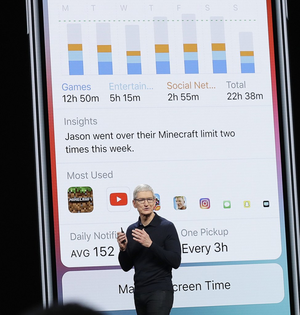 Apple CEO Tim Cook speaks at the Apple Worldwide Developers Conference on Monday in San Jose, Calif.