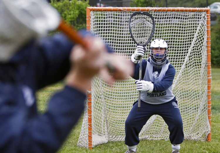 Goalie Aaron Hoekstra has been the heart of the Portland turnaround in boys' lacrosse this season, the anchor of a defense that has allowed an average of just 5.2 goals per game. The Bulldogs are 11-1 and will be home for a regional quarterfinal Friday against Bangor or Windham.