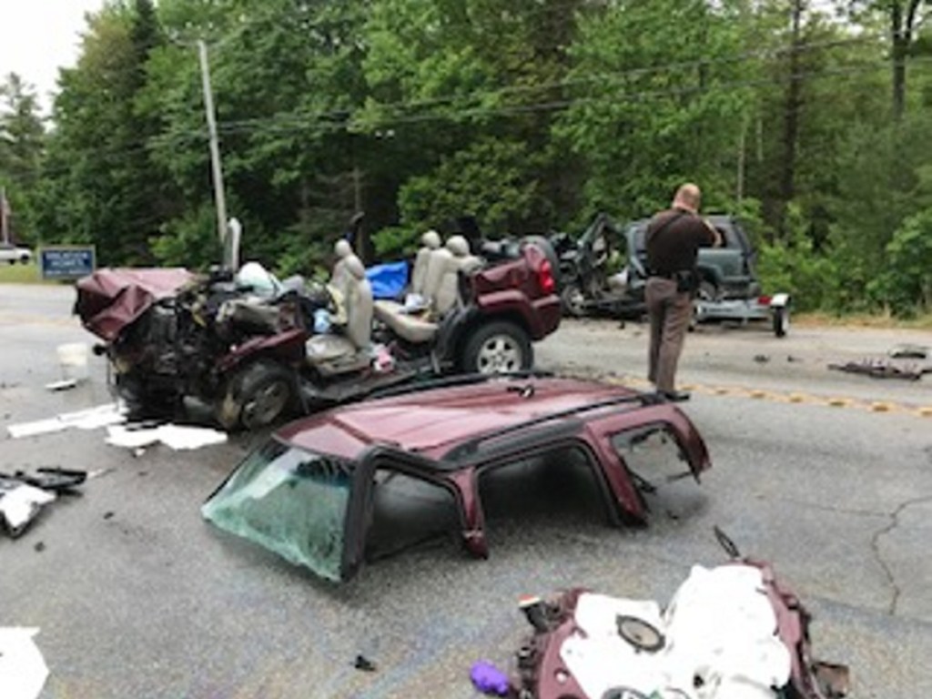 Fatal crash scene. Photo courtesy of Cumberland County Sheriff's Office