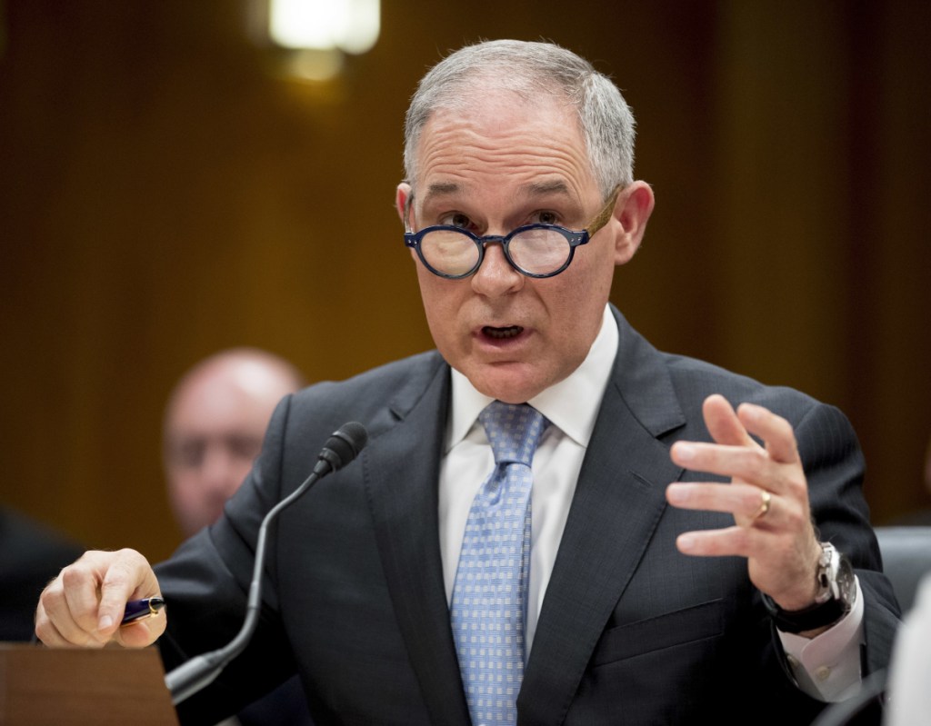EPA chief Scott Pruitt told a reporter Wednesday that he and his wife "lovde Chick-fil-A as a franchise of faith."