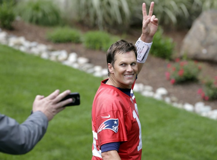 Tom Brady was finally back on a practice field this week for the Patriots' mandatory minicamp after he skipped all of the team's earlier voluntary workouts, but he's not expected to stay for volunteer workouts this week.