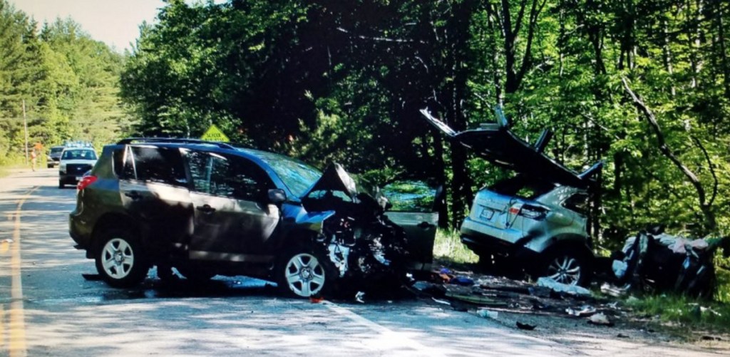Three people were seriously injured Sunday when an SUV driven by Andrew Brockelman, 22, of Boxford, Mass., and a vehicle driven by Richard Spiess, 75, of Southwest Harbor collided head-on on Carrabassett Drive, also known as routes 27 and 16, in Carrabasett Valley, according Assistant Police Chief Rick Billian.